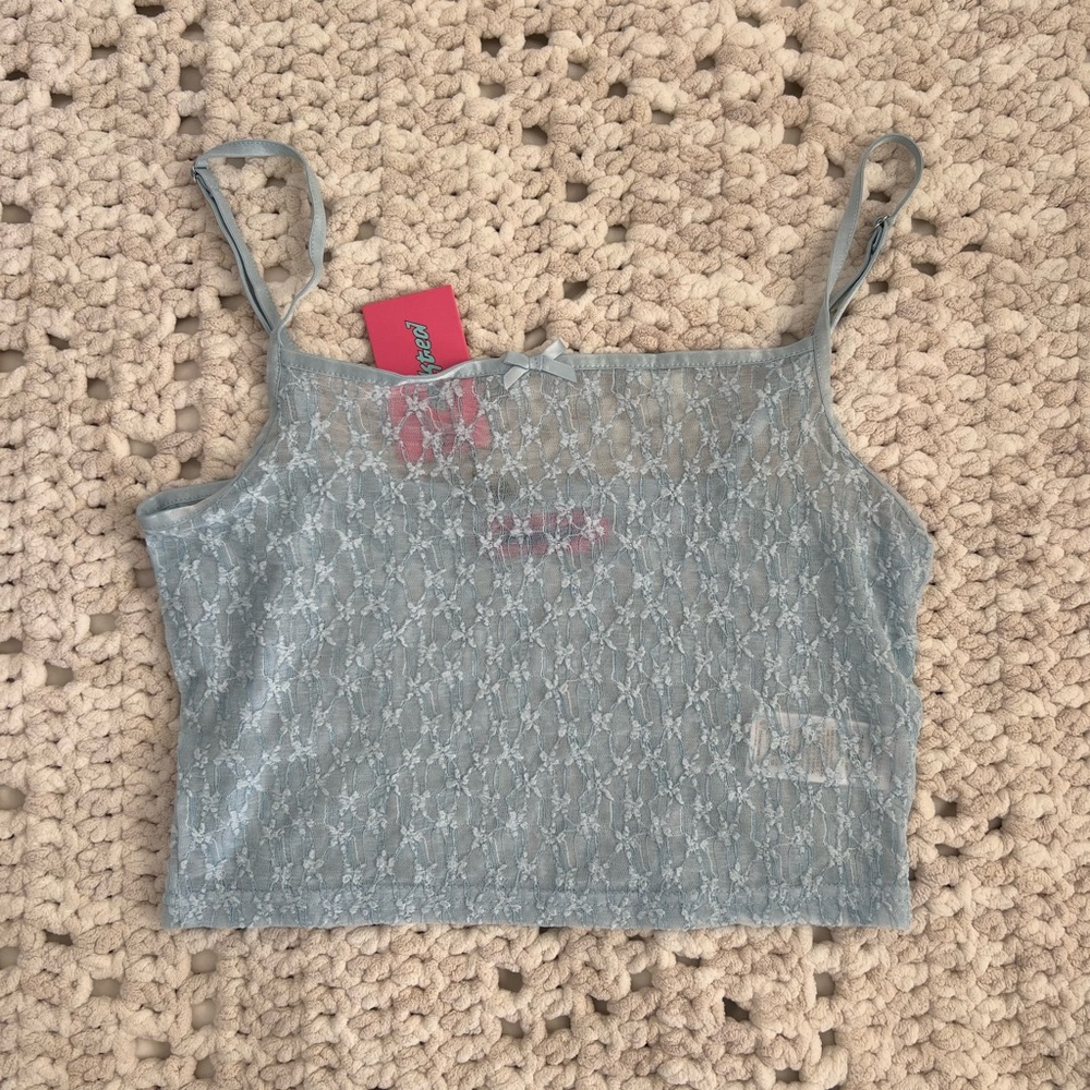 Edikted Starstruck Lace Tank Top
